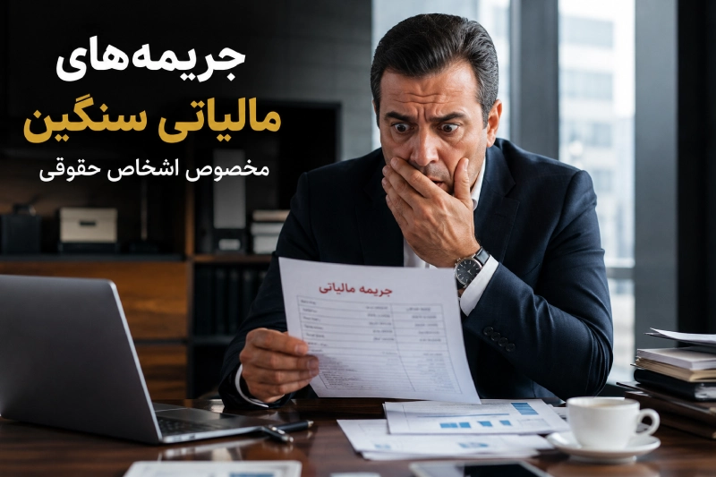 جریمه های سنگین مالیاتی که برای اشخاص حقوقی در نظر گرفته میشود